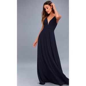 LULU’S Navy Bridesmaid Dress ✨